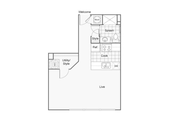 Dior Floor Plan at ReNew Wichita, Kansas