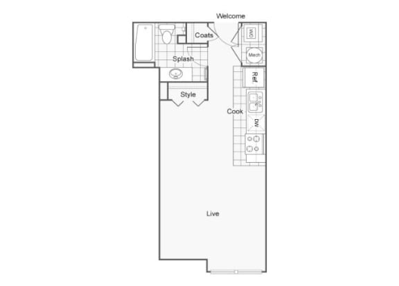 Dolce Floor Plan at ReNew Wichita, Wichita, Kansas