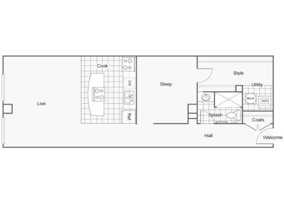 Galliano Floor Plan at ReNew Wichita, Wichita, KS
