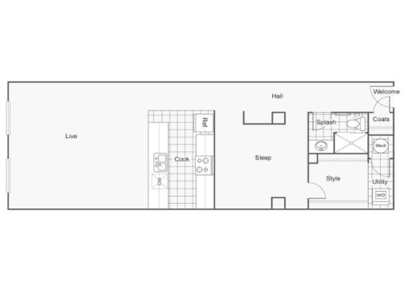 Givenchy Floor Plan at ReNew Wichita, Wichita, Kansas