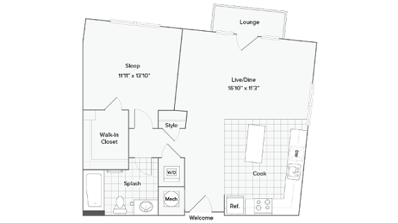 Altoona Floor Plan at Arrive Federal Hill, Maryland