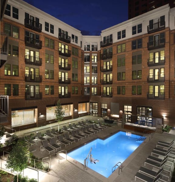 view of the pool at Arrive Federal Hill