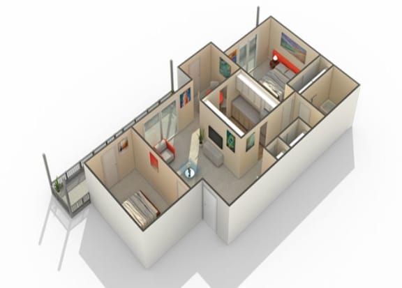 Elmhurst1 Floor Plan at The Atwood at Eden Prairie, Minnesota, 55347