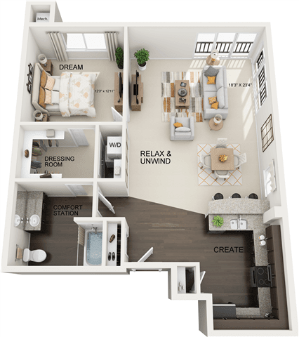 Canterbury Floor Plan at Residences at the Street, Washington, PA