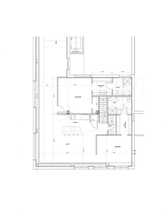 Floor Plan  Floor plan of a 2 bedroom 2 bath with a den