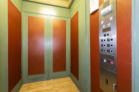 Elevator And Lobby at The Windham Apartments, Seattle, WA