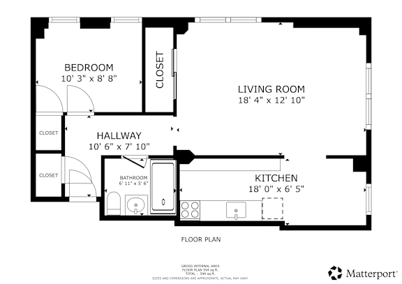 1 bed 1 bath at The Exeter Apartments, Apartments, Seattle, WA