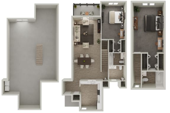 Town-House-Floorplan at Canal Place, Weatogue, CT