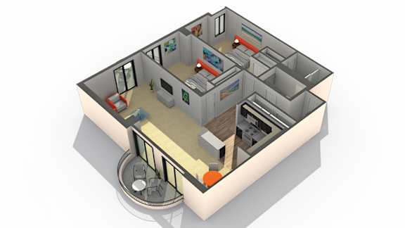 Twelve 00 Floor Plan at ReNew Wheaton Center, Illinois