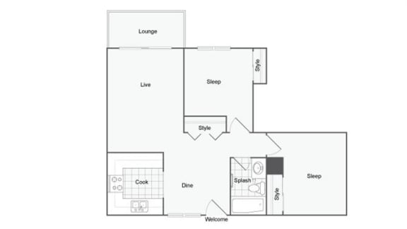 Larch Floor Plan at The Clubhouse at Port Orchard, Port Orchard, 98366