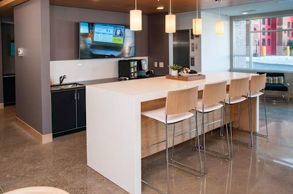 Modern Kitchen Area at Zest, Minneapolis, 55419