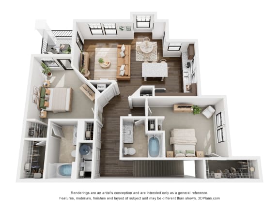 a 1 bedroom floor plan is shown in this image