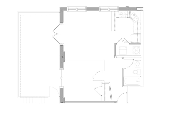 102 Floorplan at Swiss Village, Louisville, 40217