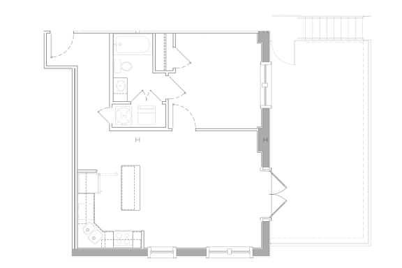 105 Floorplan at Swiss Village, Kentucky, 40217