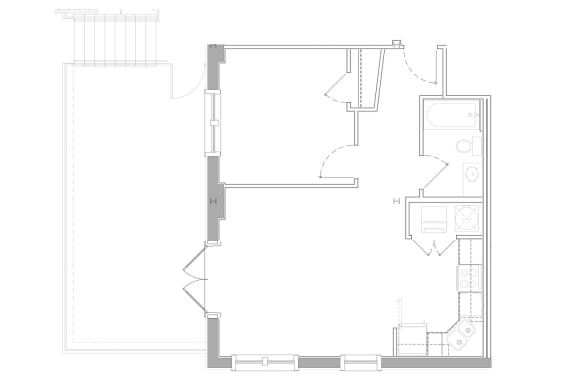 106 Floorplan at Swiss Village, Louisville, KY, 40217