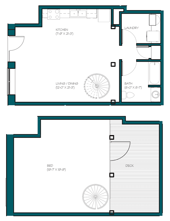 the floor plan for a small floor plan of a house