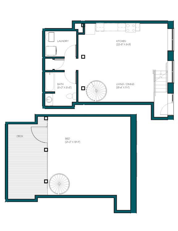 blueprint of floor plan of the first floor