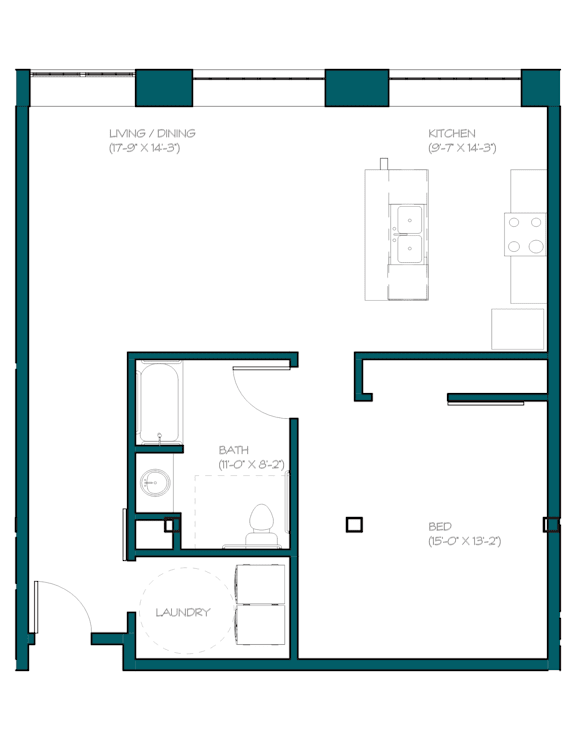 a blueprint of a floor plan of a house