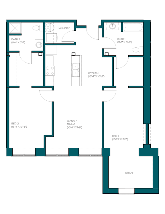 a blueprint of a floor plan of a house