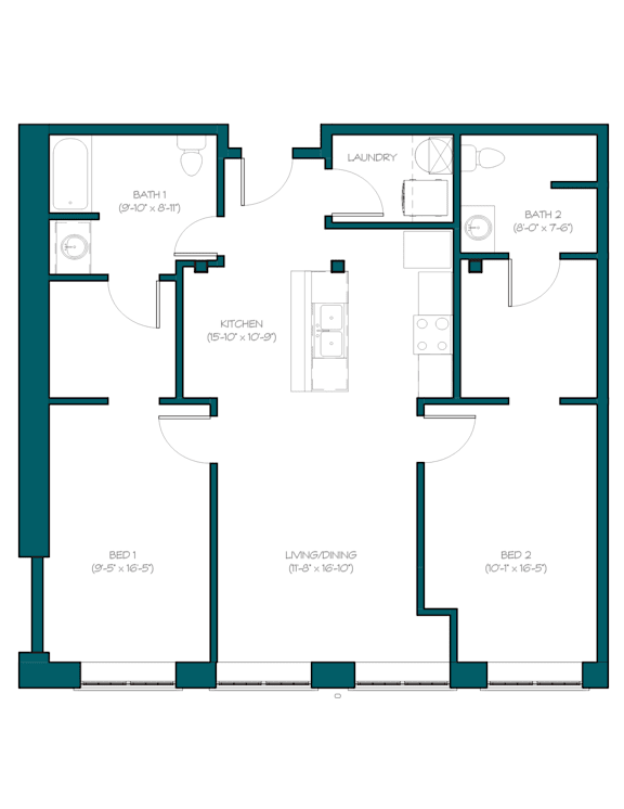 the blueprint of the floor plan of a house