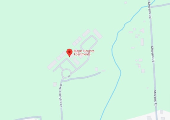 a map showing the location of maple heights apartments