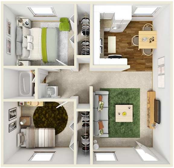 2 bed 1 bath at Mountain Vista Apartments, Lakewood, 80228