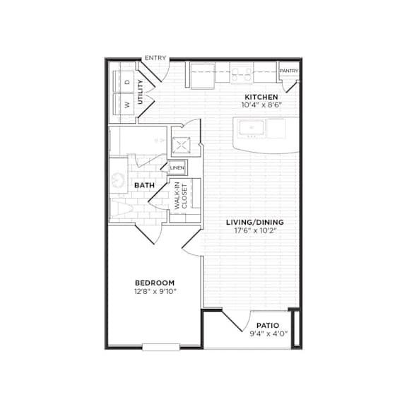 Floor Plan  A1 Floorplan at Agave, San Antonio, TX