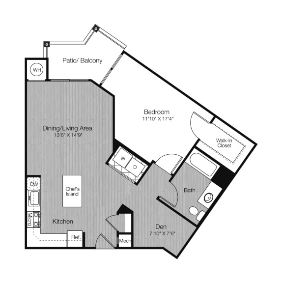 Floor Plan  bedroom floor plan | the madison at ballston station at West 130, West Hempstead