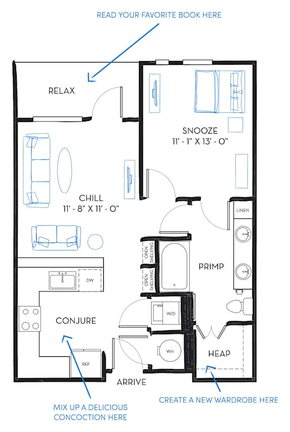 Floor Plan  A2A Floor Plan at Regatta Sloans Lake, Denver, CO