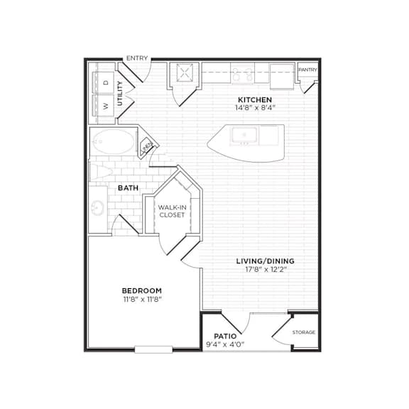 Floor Plan  A3 Floorplan at Agave, San Antonio