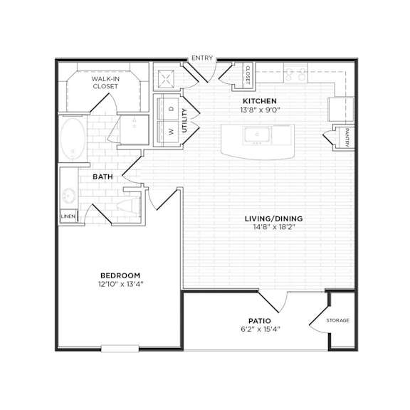 Floor Plan  A4 Floorplan at Agave, San Antonio, Texas