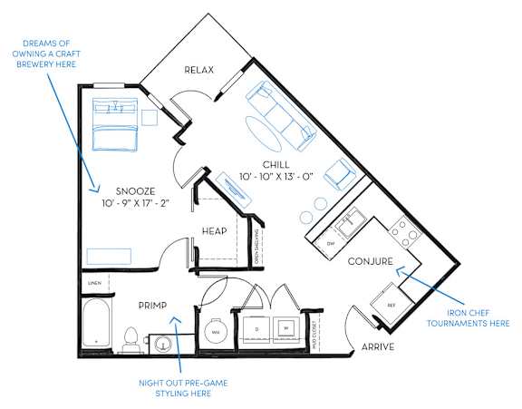 Floor Plan  A4A Floor Plan at Regatta Sloans Lake, Denver Colorado