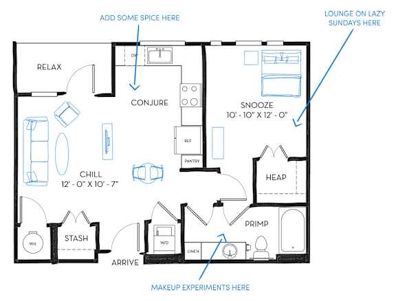 Floor Plan  A5A Floor Plan at Regatta Sloans Lake, Colorado