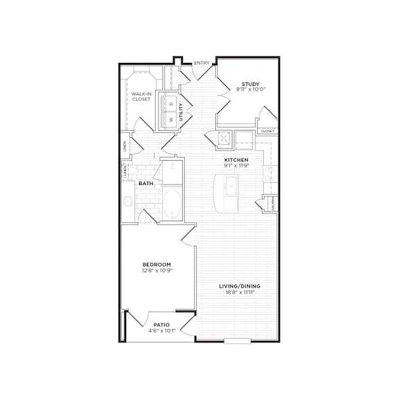 Floor Plan  A6 Floorplan at Agave, San Antonio