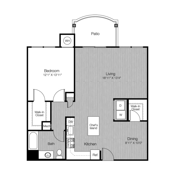 1 bed 1 bath M at Metro 303, Hempstead, New York