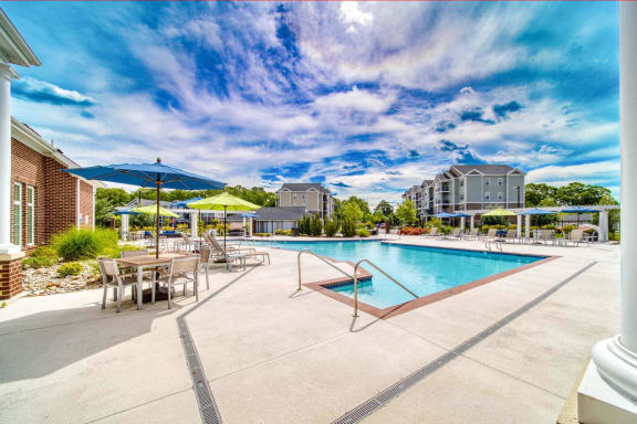 Resort style pool at Meridian Obici, Virginia, 23434