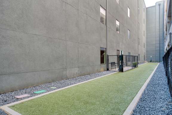 Green area in front of the building at Agave, San Antonio, TX, 78205
