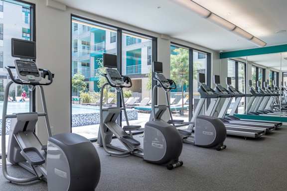 Gym with treadmills at Agave, San Antonio, 78205