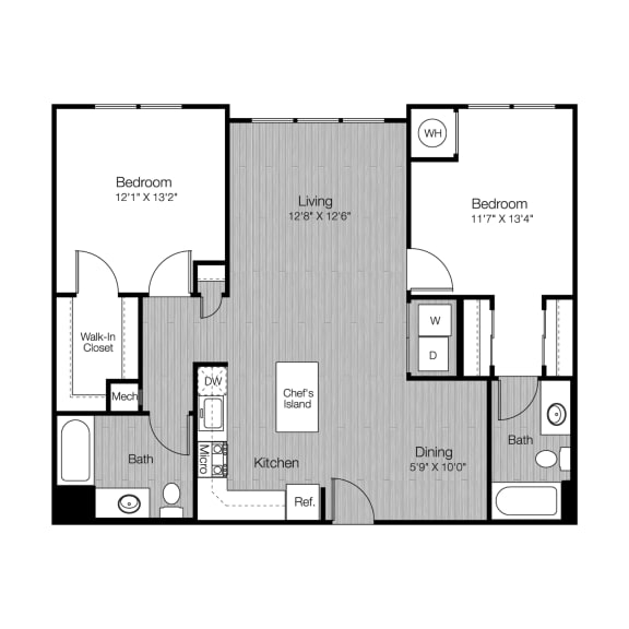 2 bed 2 bath C 2 bed 2 bath C at Metro 303, New York