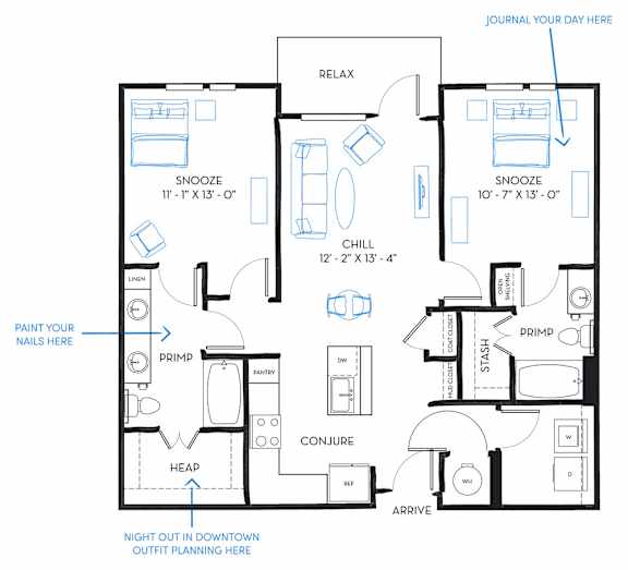 Floor Plan  B2B Floor Plan at Regatta Sloans Lake, Denver Colorado