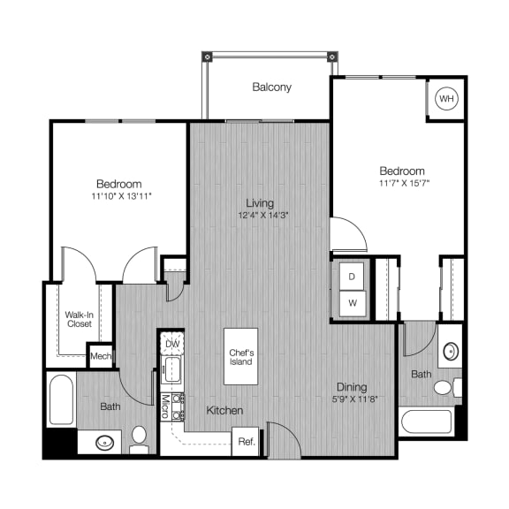 2 bed 2 bath L at Metro 303, Hempstead, New York