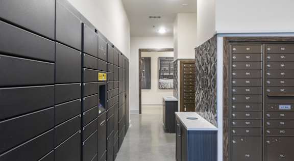 Luxor Package Locker at The Bridge at McKinney, McKinney, TX