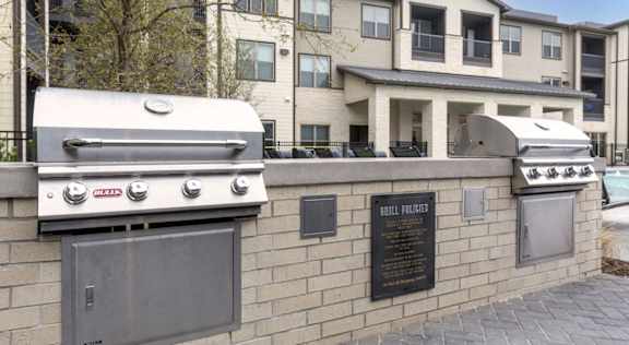Community Grill Stations at The Bridge at McKinney, Texas, 75069