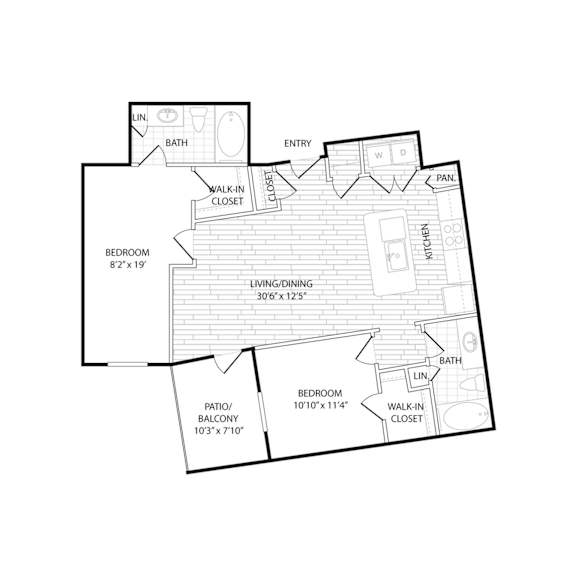 Floor Plan  BS1 Floorplan at Agave, San Antonio