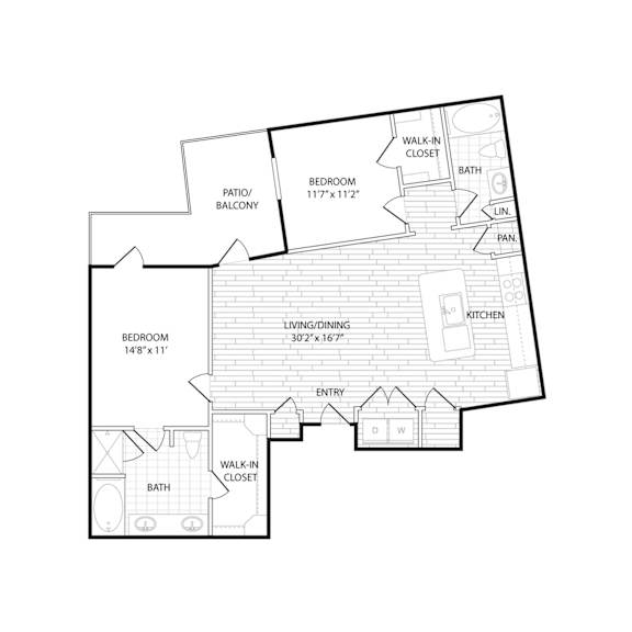 Floor Plan  BS2 Floorplan at Agave, San Antonio, TX