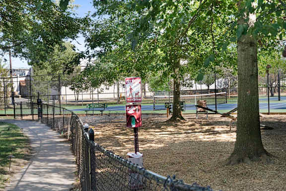 Resident dog park at The Lena in Raritan, New Jersey