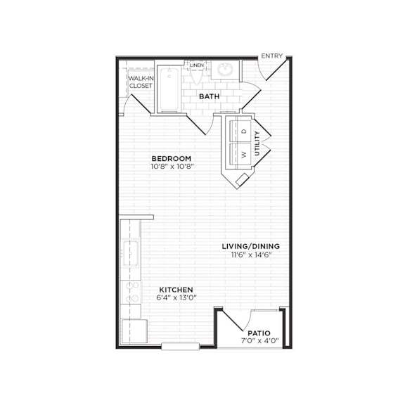 Floor Plan  E1 Floorplan at Agave, San Antonio, TX, 78205