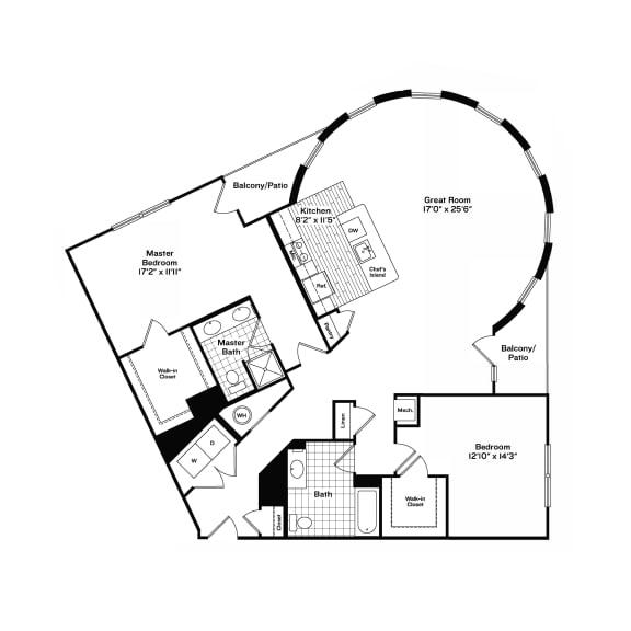 Floor Plan  Flagship 12 Floor Plan at Harbor Pointe, Bayonne, NJ