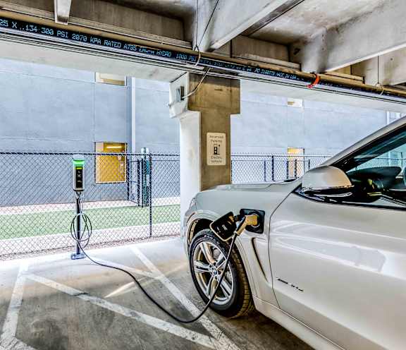 Electric charging station at Agave, San Antonio, Texas