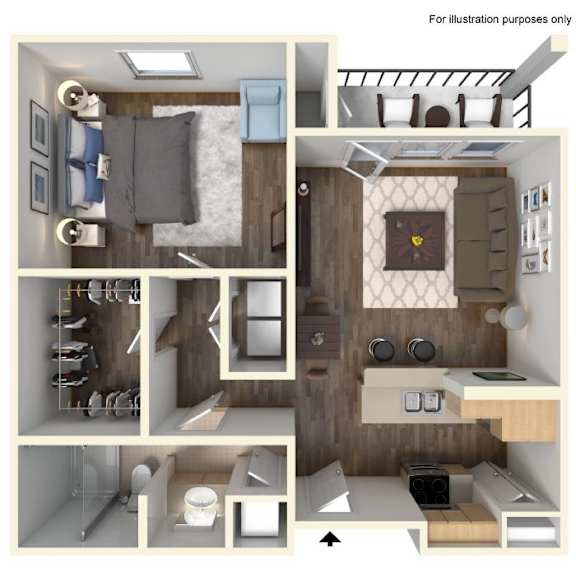 A2 Floor Plan at The Laurel at Vintage Park 55+ Apartments, Texas